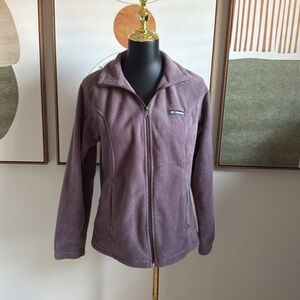 Columbia Light Purple Long Sleeve Zip Jacket
